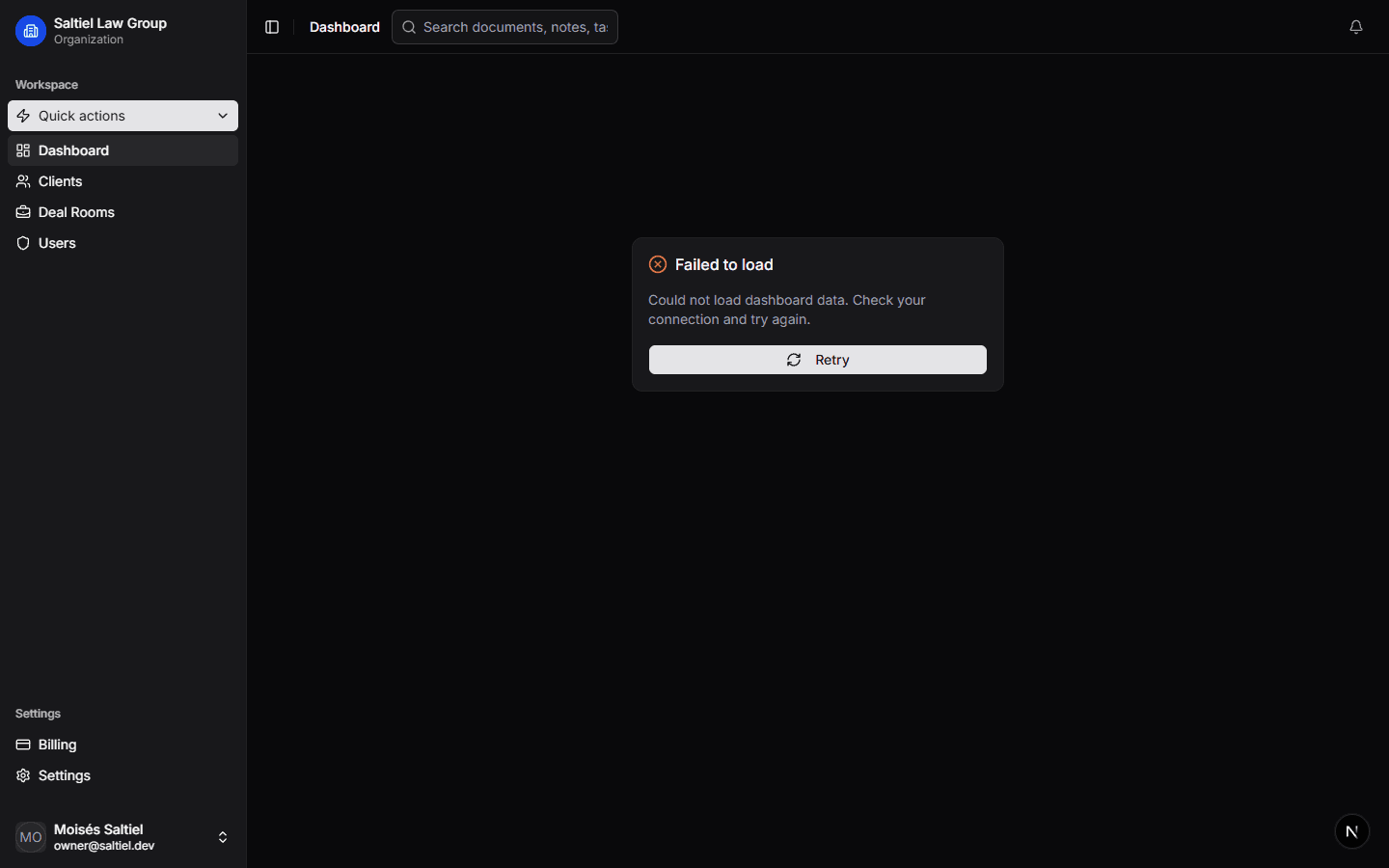 Lawden dashboard